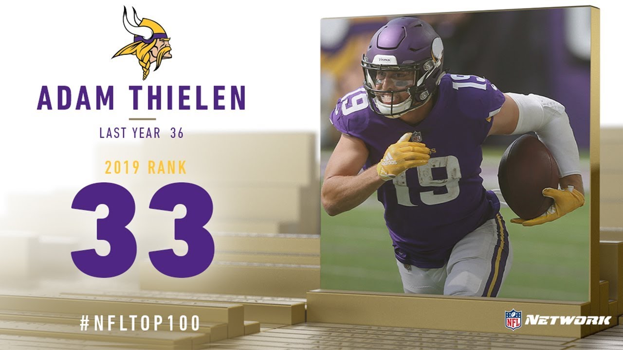 #33: Adam Thielen (WR, Vikings) | Top 100 Players of 2019 | NFL