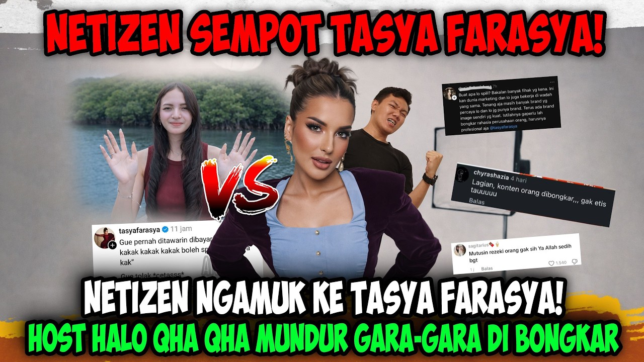 PANAS❗❗ Tasya Farasya Dihujat Habis-habisan, Host Halo Qha Qha Akhirnya Mundur
