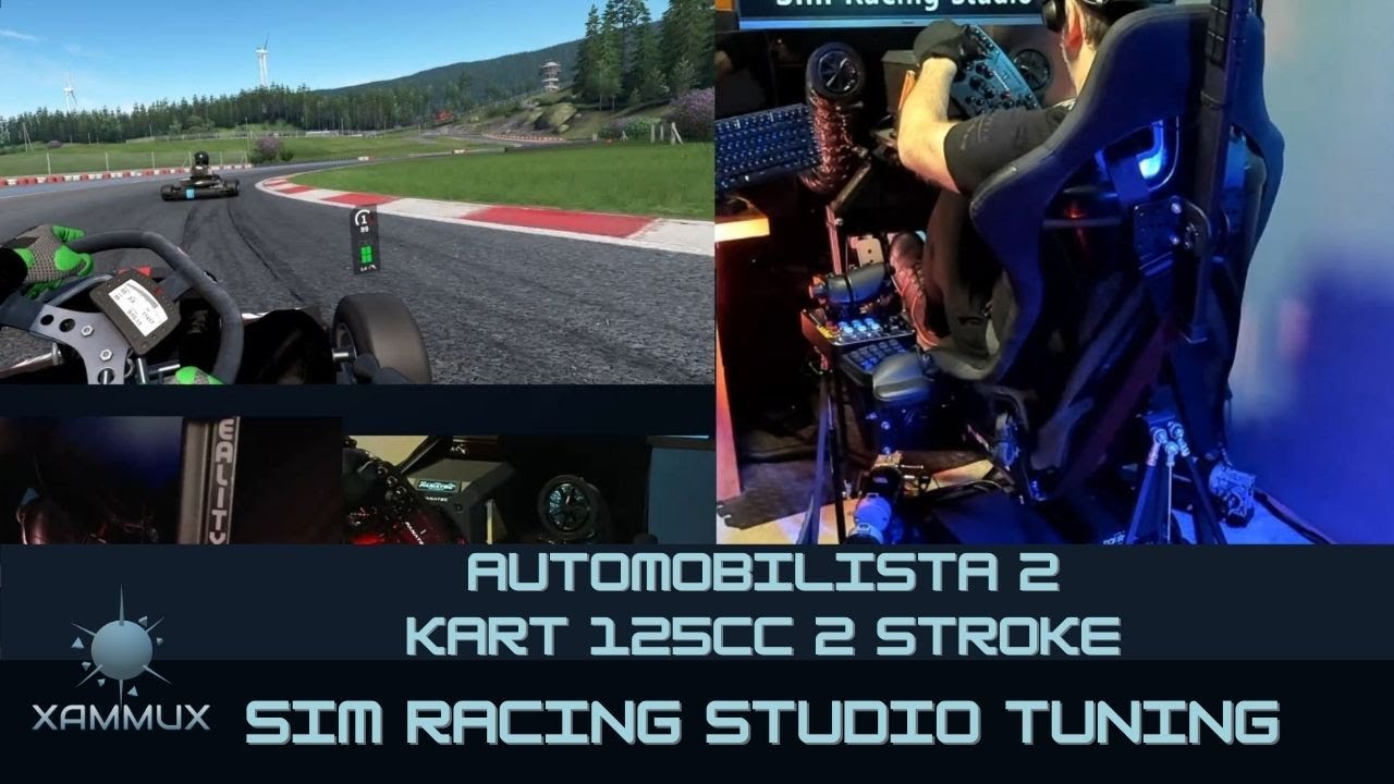 Automobilista 2: Kart 125cc 2 Stroke / Sim Racing Studio Tuning / DOF Reality P6 Motion Platform