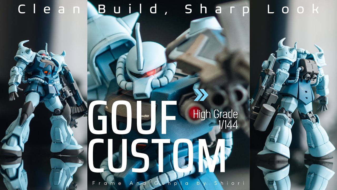 GUNPLA FULL BUILD-HG Gouf Custom in 4K Cinematic ASMR Build-Simple,Clean,Perfect-#ガンプラ