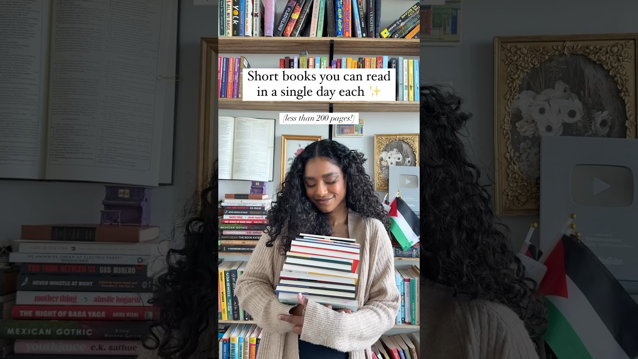 Short books you can ACTUALLY read in a day each! All less than 200 pages! #shortbooks #readingslump