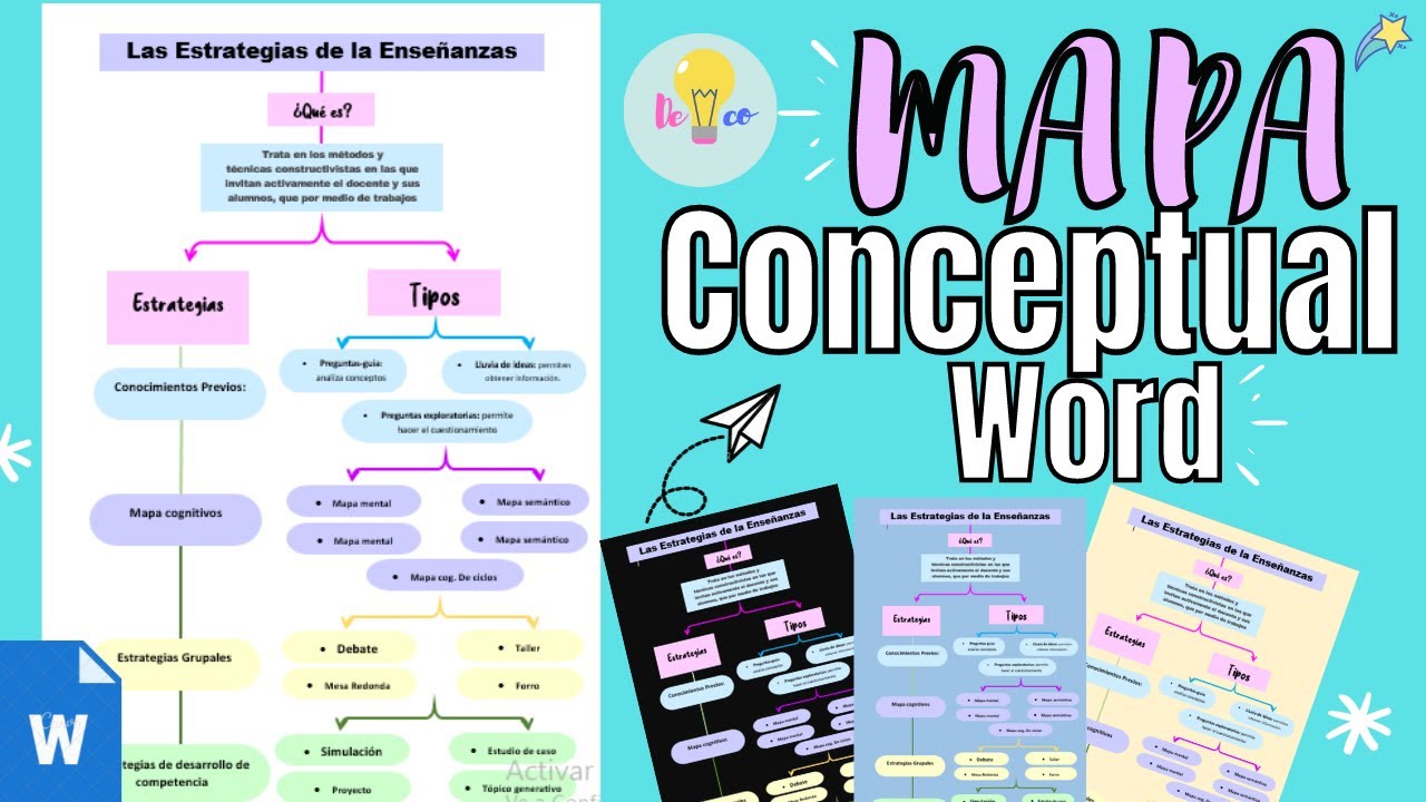 ✨ Cómo hacer un MAPA Conceptual en word🖥️💻🖱️