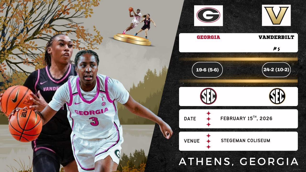 Georgia vs No. 5 Vanderbilt | SEC | 2.15.26