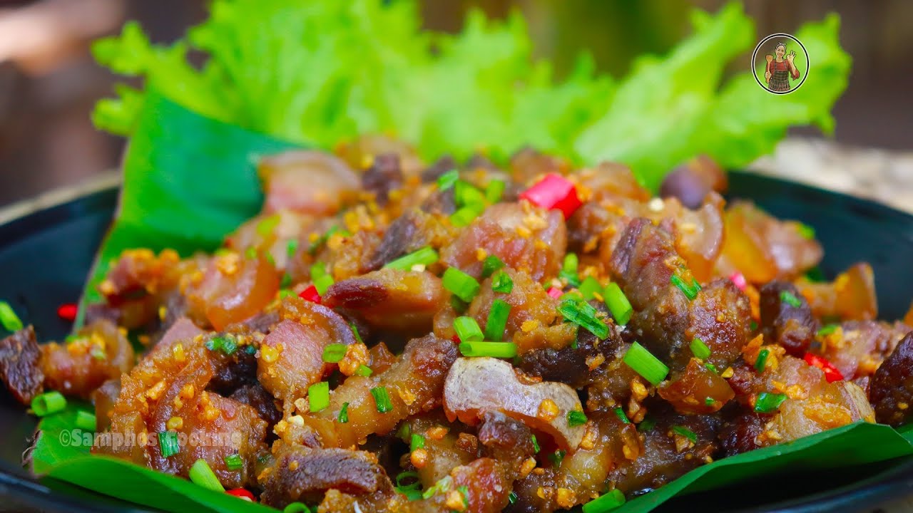 សាច់ជ្រូកបីជាន់លីងខ្ទឹមបំពង