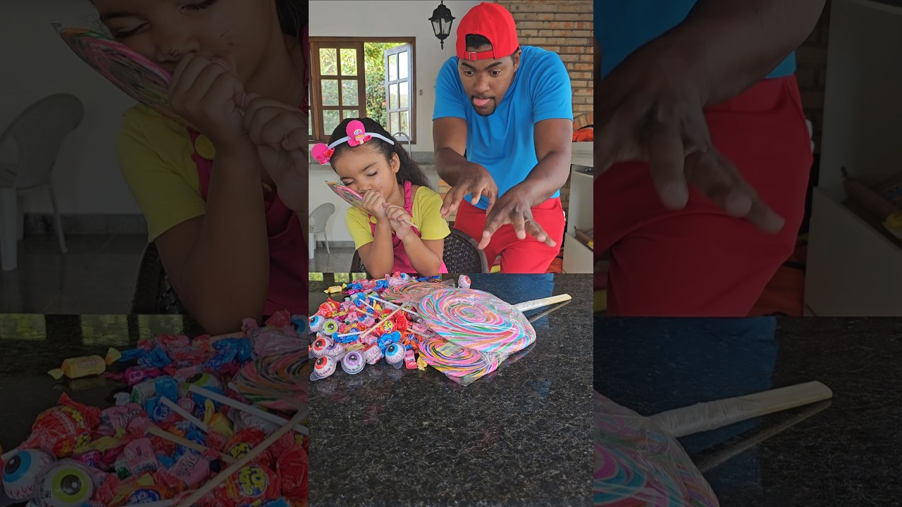 peguei os doces
