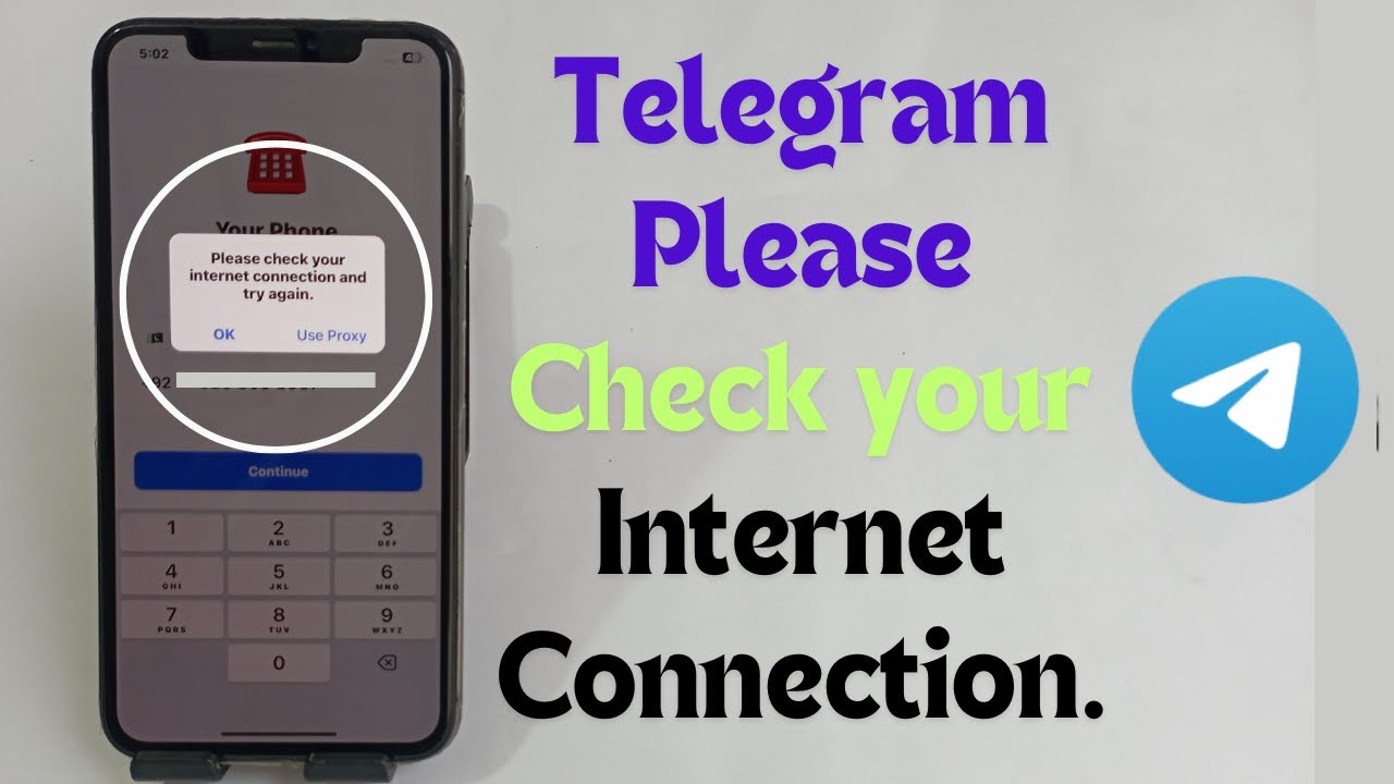 Как исправить проблему с подключением Telegram на iPhone l Telegram Проверьте подключение к Интер...