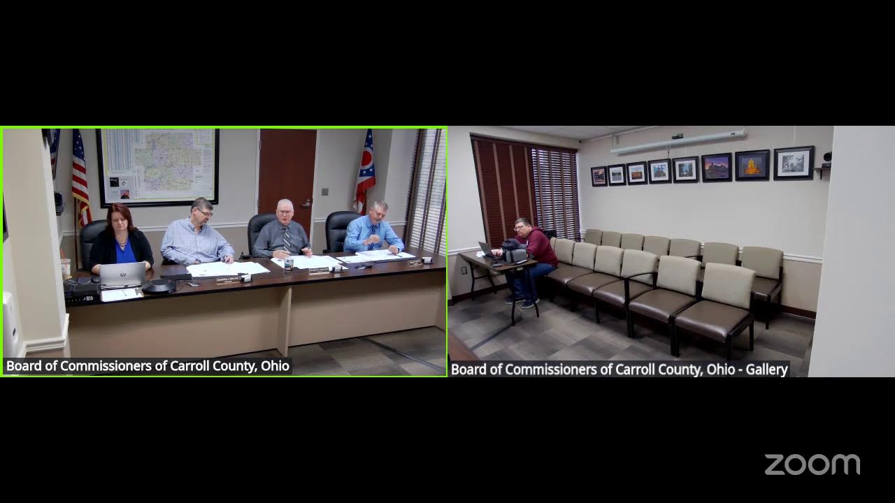 Board of Commissioners of Carroll County, Ohio - General Session - 3/2/26