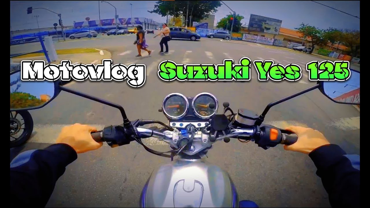 ANDANDO DE MOTO EM ATIBAIA | SUZUKI YES 125