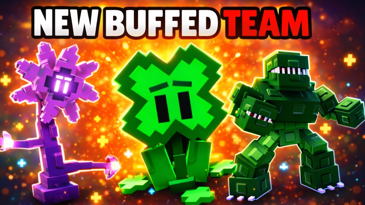 Our New Buffed Units team was OP In Garden Tower Defense!