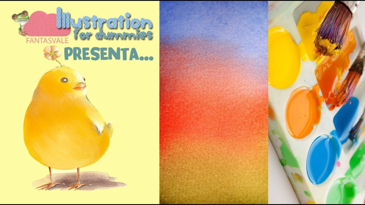 Corso di Acquerello BASE: tutorial come sfumare i colori - LEZIONE 01