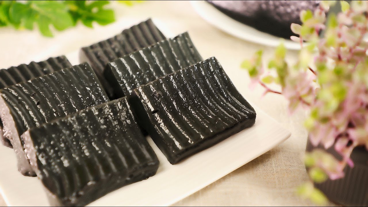 簡易黑芝麻糕食譜 | Easy Chinese Black Sesame Pudding Recipe | Recette facile de pudding au sésame noir