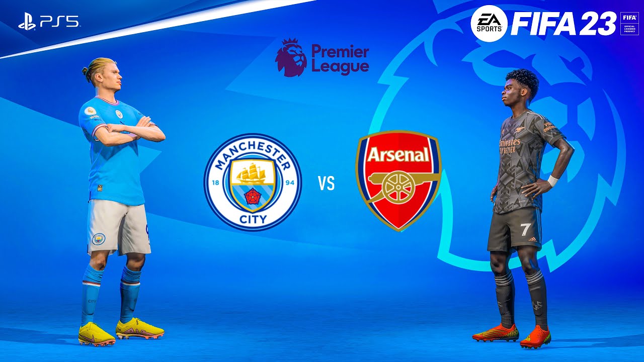 FIFA 23 &ndash; Manchester City kontra Arsenal &ndash; Premier League 22/23 &ndash; pełny mecz | Rozgrywka na PS5&trade; ...