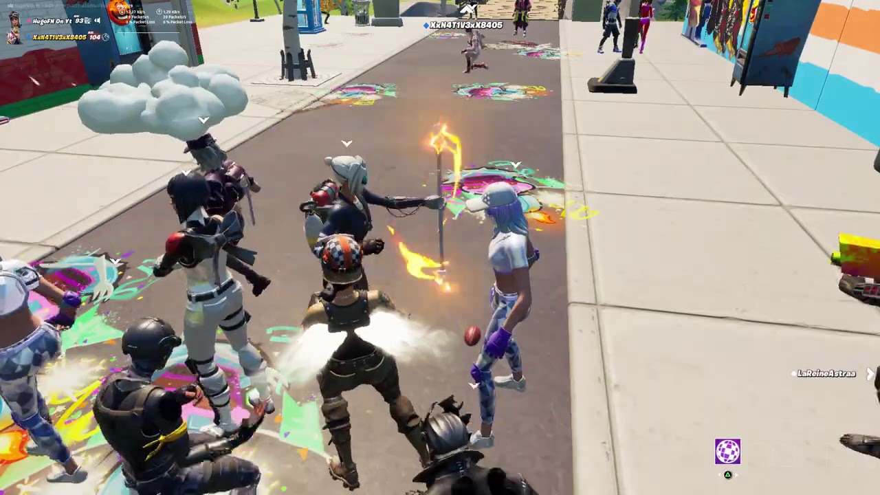 All my emotes in party royal with renegade raider