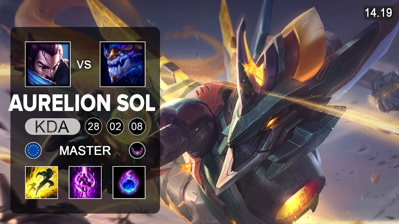 Aurelion Sol vs Yasuo Mid - EUW Master - Patch 14.19 Season 14