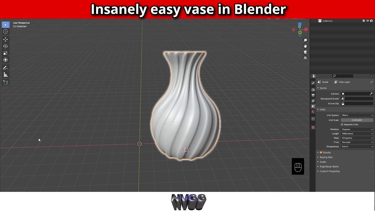 Создайте вазу в Blender невероятно легко, а затем распечатайте ее на 3D-принтере в режиме вазы.