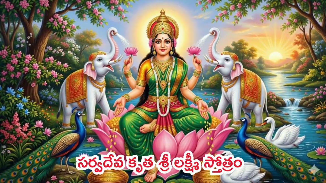 సర్వదేవ కృత శ్రీ లక్ష్మీ స్తోత్రం | Sarvadeva Kruta Lakshmi Stotram Telugu | Wealth Prosperity Mantr