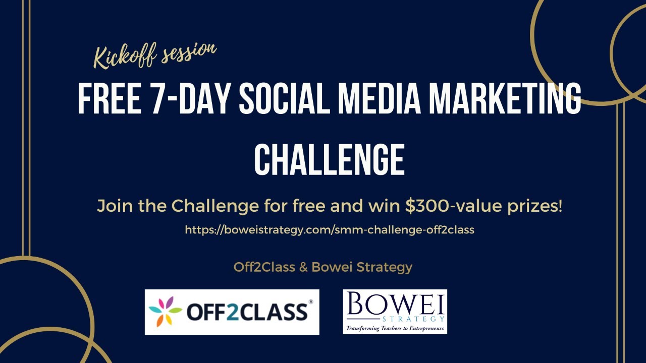 FREE 7-Day Social Media Marketing Challenge Kickoff Session