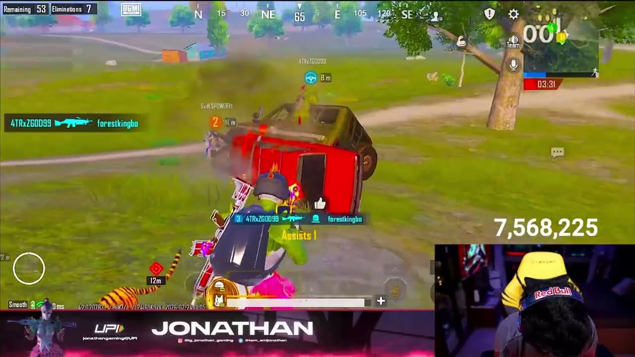 GODLIKE LOLZZZ M249 GANG ESPORTS TEAM  Jonathan  | HACKER WHOT🔥 | PART 1 | BGMI LIVE