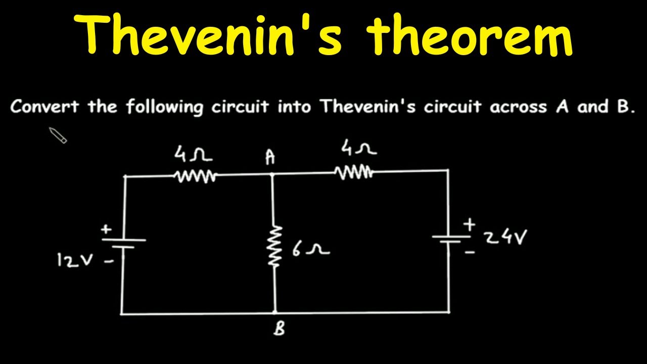 Step by Step Thevenin's Theorem Solved Example Problem | Thevenin's Equivalent Circuit and Statement