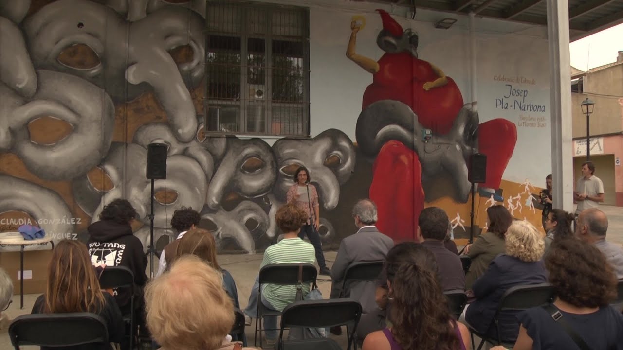 Inauguren el gran mural d’homenatge a l’artista Josep Pla Narbona