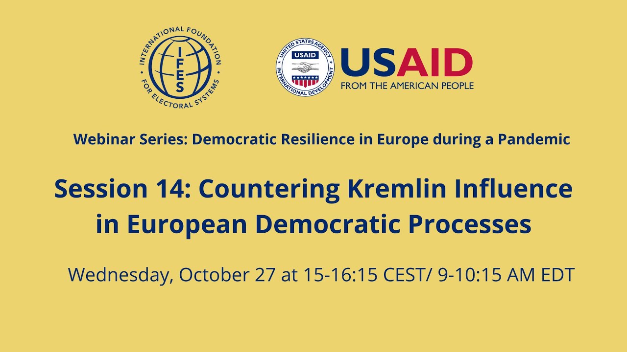 (Georgian) October 2021 IFES discussion; Countering Kremlin Influence in European Demo. Processes