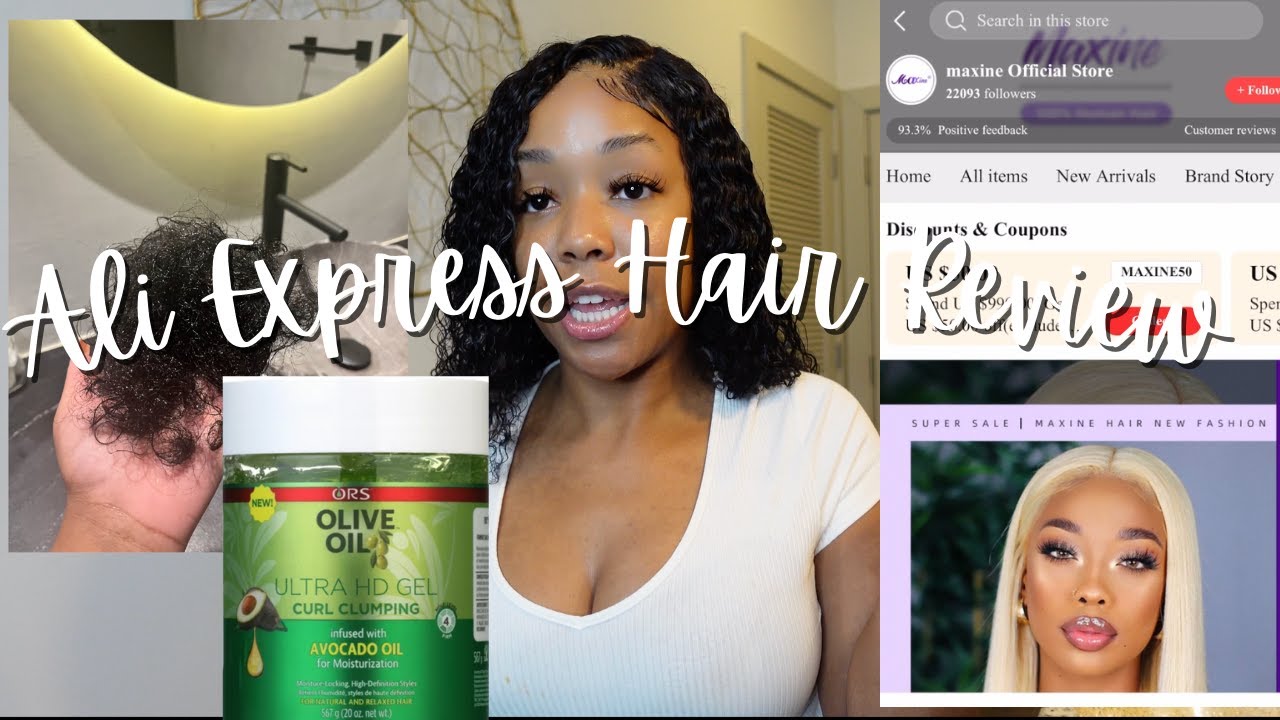 AliExpress Hair Review | Affordable Deep Wave/Wet and Wavy Bundles&Closure| Maxine Official Store|