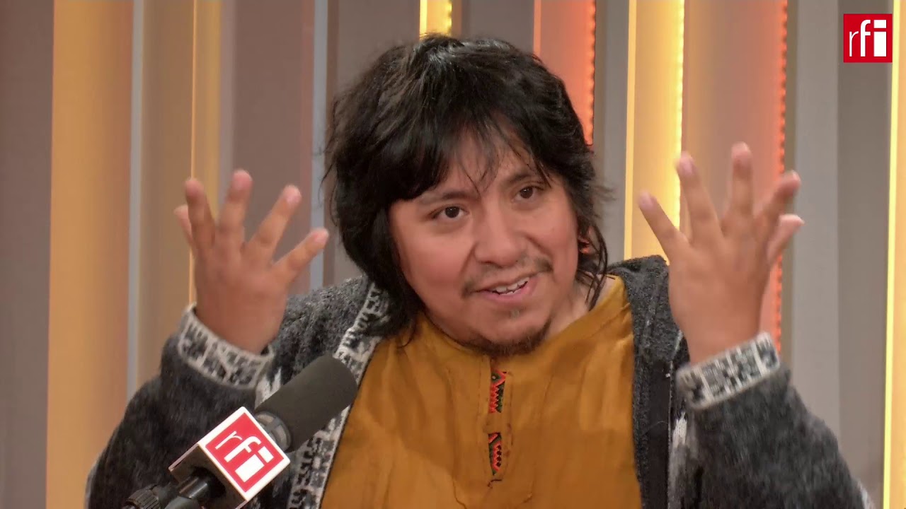 El charanguista argentino Oscar Miranda con Jordi Batallé​ en RFI.