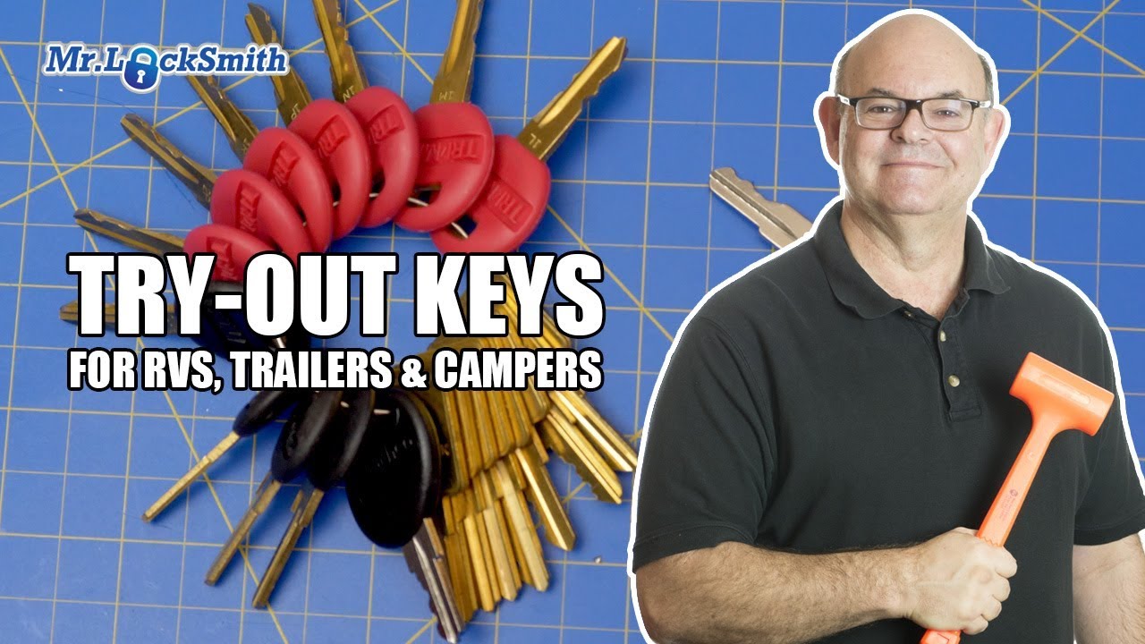 Как сделать ключ с помощью «Пробных ключей» для автодомов, прицепов и кемперов | Видео Mr. Locksm...