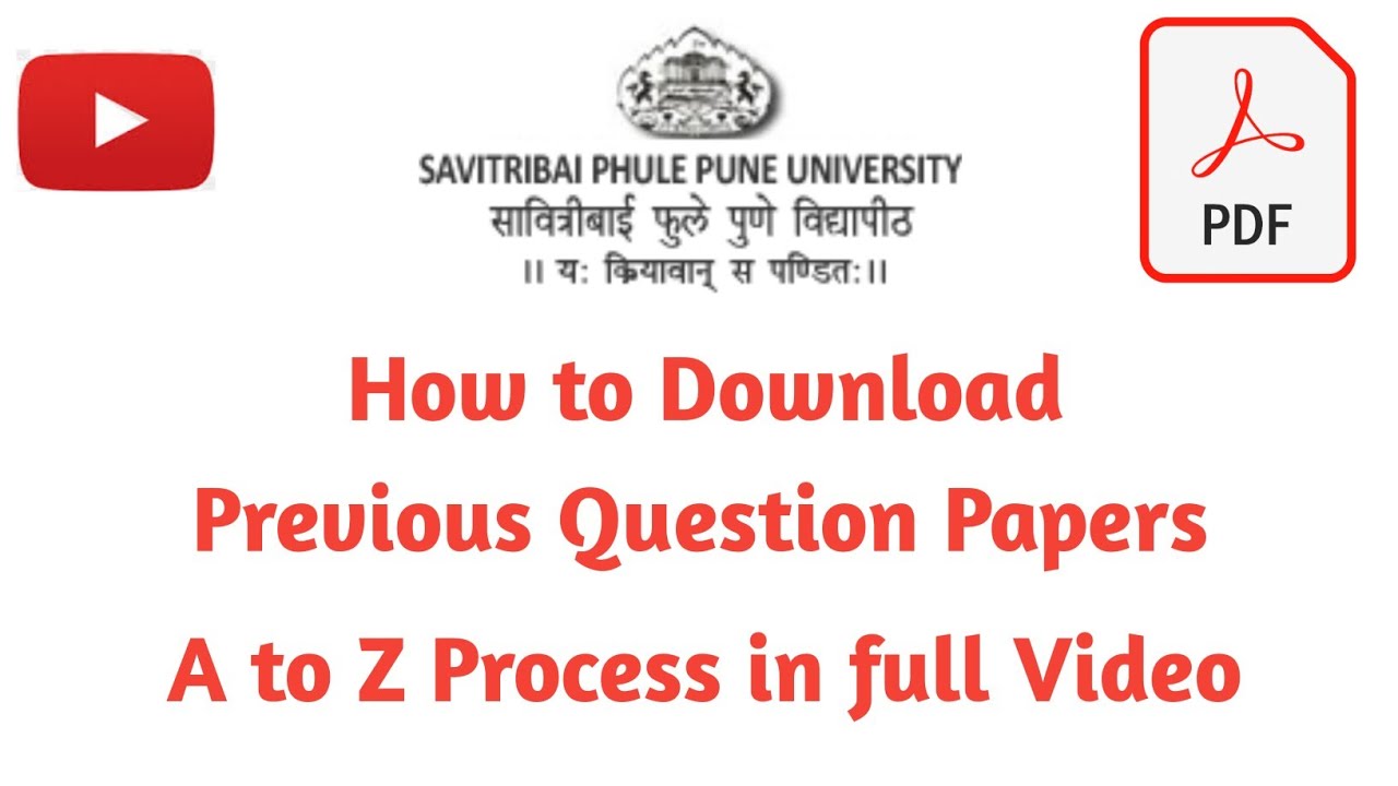 Sppu Previous Year Question Paper How to Download in A to Z Process in full Video