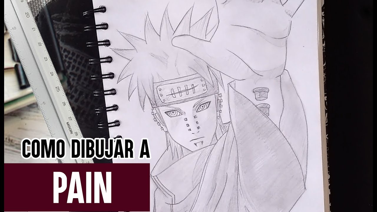 Como Dibujar a Pain Paso a Paso // How to draw Pain //Naruto Shippuden // BillyArt