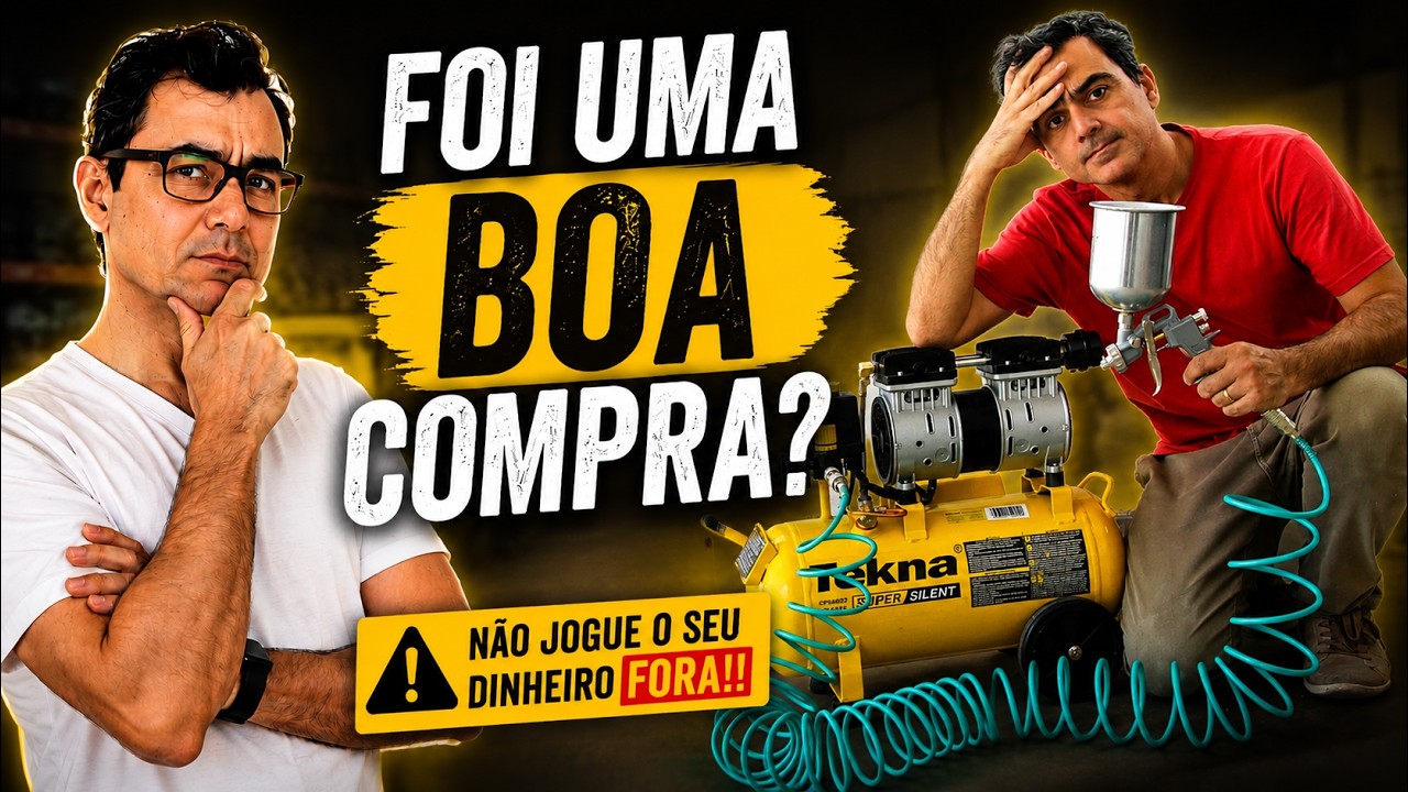 Compressor 20 litros isento de óleo - Não jogue o seu dinheiro FORA!!