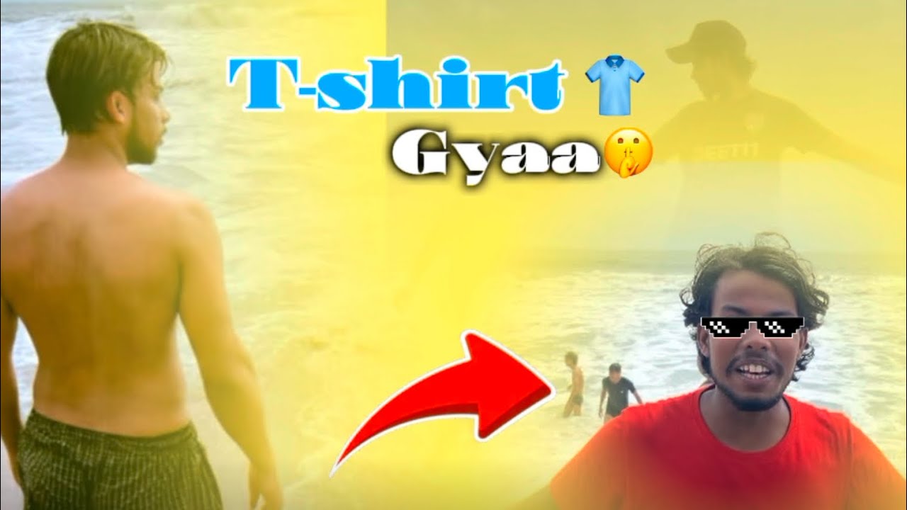 MERA T’SHIRT GYA 🤩|| gyaa t’shirt samundar me ❤️‍🩹 ||#vlog  #enjoy  #travel 