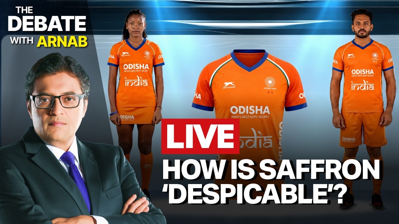 Arnab LIVE: Priyanka Goes After Hockey India's Orange Jersey, Is Opp Embarrassed About Saffron?
