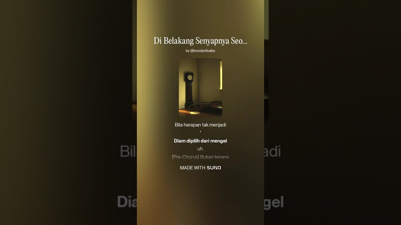 Di Belakang Senyapnya Seorang Bapa