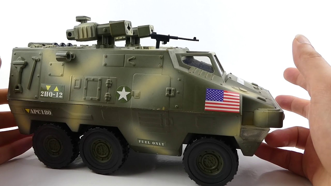 gi joe military troop carrier 1/18 scale vehicle toy review