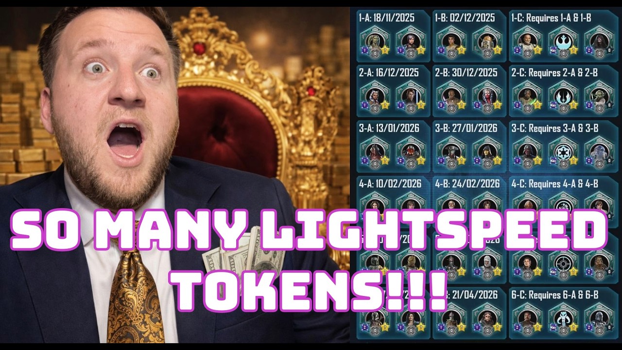 Guide to Every Lightspeed Token in Star Wars Galaxy of Heroes!!!
