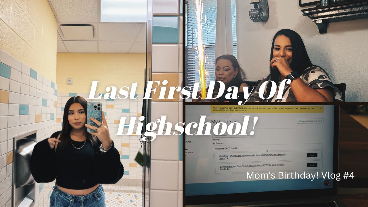 FIRST DAY OF HIGH SCHOOL + VLOG | senior year 2024