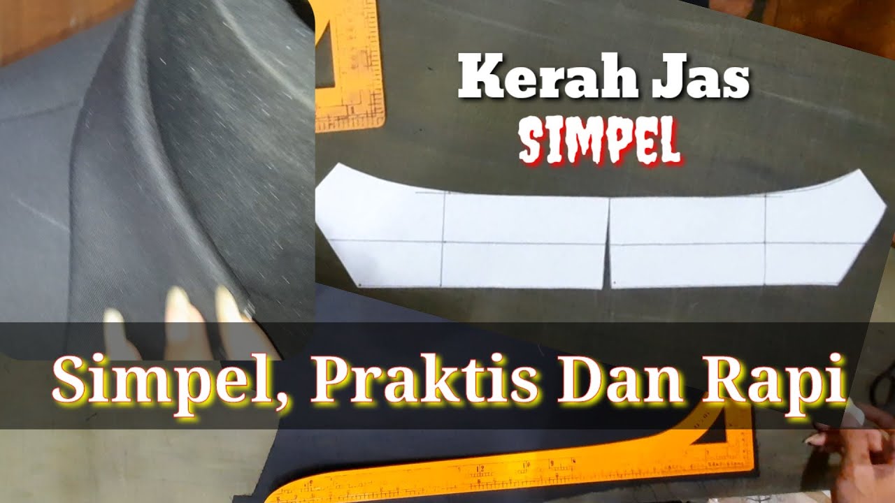 Pola Kerah Jas Simpel Dan Hasilnya Mantap. Part 1