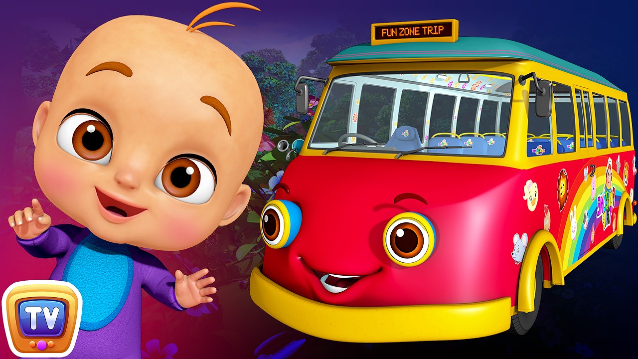 Wheels On the Bus - Dino Land, ABC Song Kids Videos | ChuChu TV Funzone 3D Nursery Rhymes for Baby