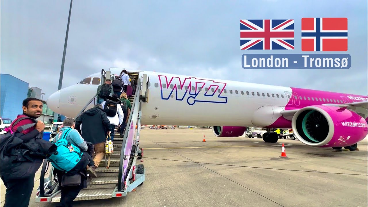 WIZZAIR UK | London (LTN) to Tromsø (TOS) | Emergency Exit | 18A