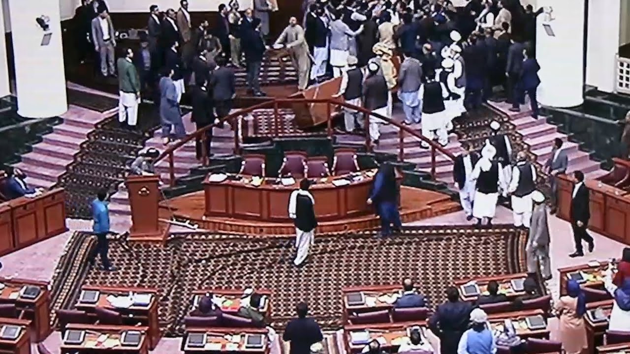 Afghan Lawmakers Brawl As New Speaker Tries To Take Seat