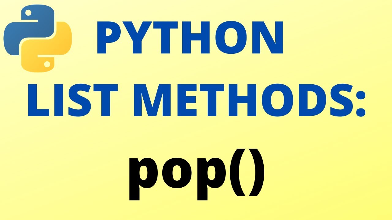 Метод списка pop() Python — УЧЕБНОЕ ПОСОБИЕ