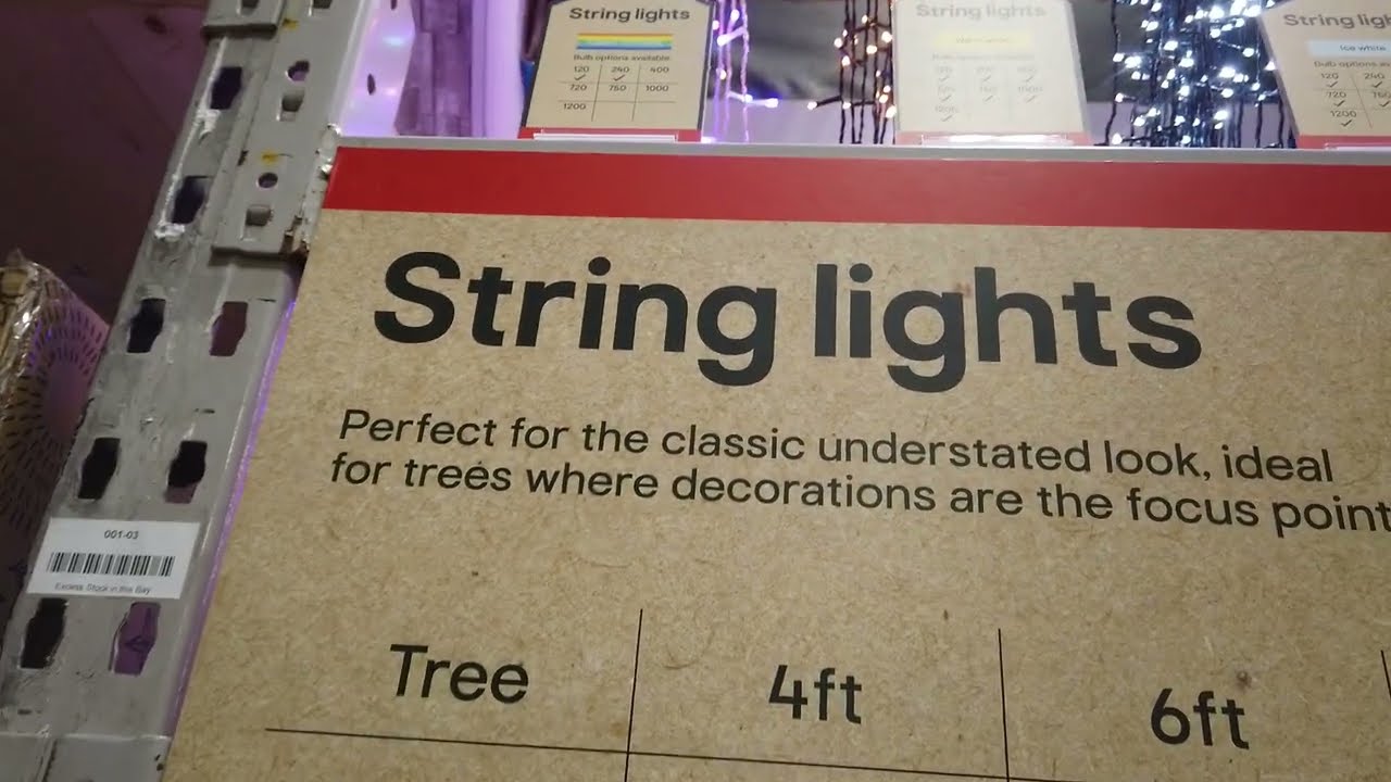 Christmas Lights @ B&Q, Exeter, Devon 02/12/2024
