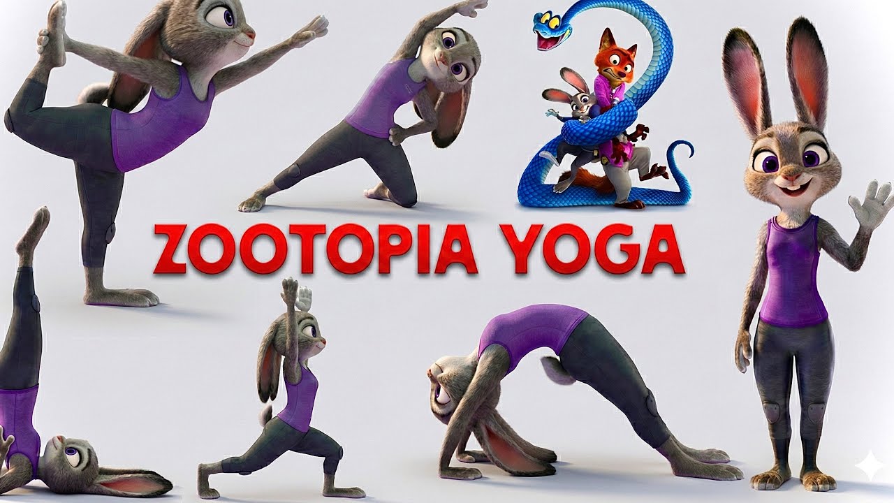 Yoga with Judy Hopps! 🐰 Fun Zootopia Workout for Kids