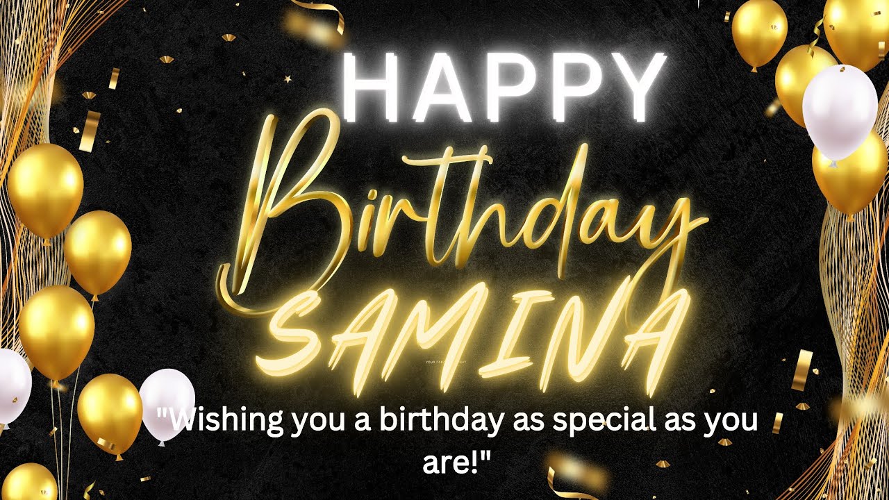 С Днем Рождения, Самина 🥳🎈| С Днем Рождения тебя, Самина 🎁🎂 | Песня на день рождения