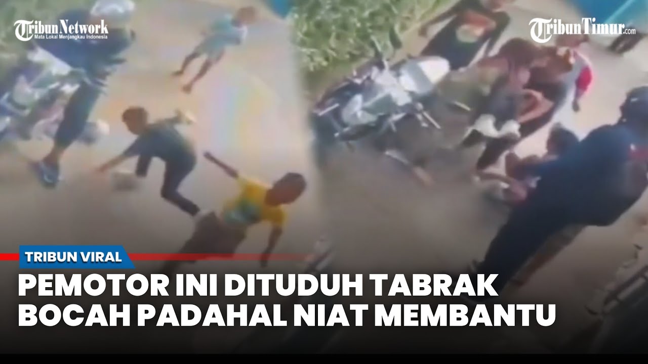 Viral Bocah Jatuh Terluka Kena Motor: Keluarga Datang Emosi dan Tuduh Pemotor yang Menunggu