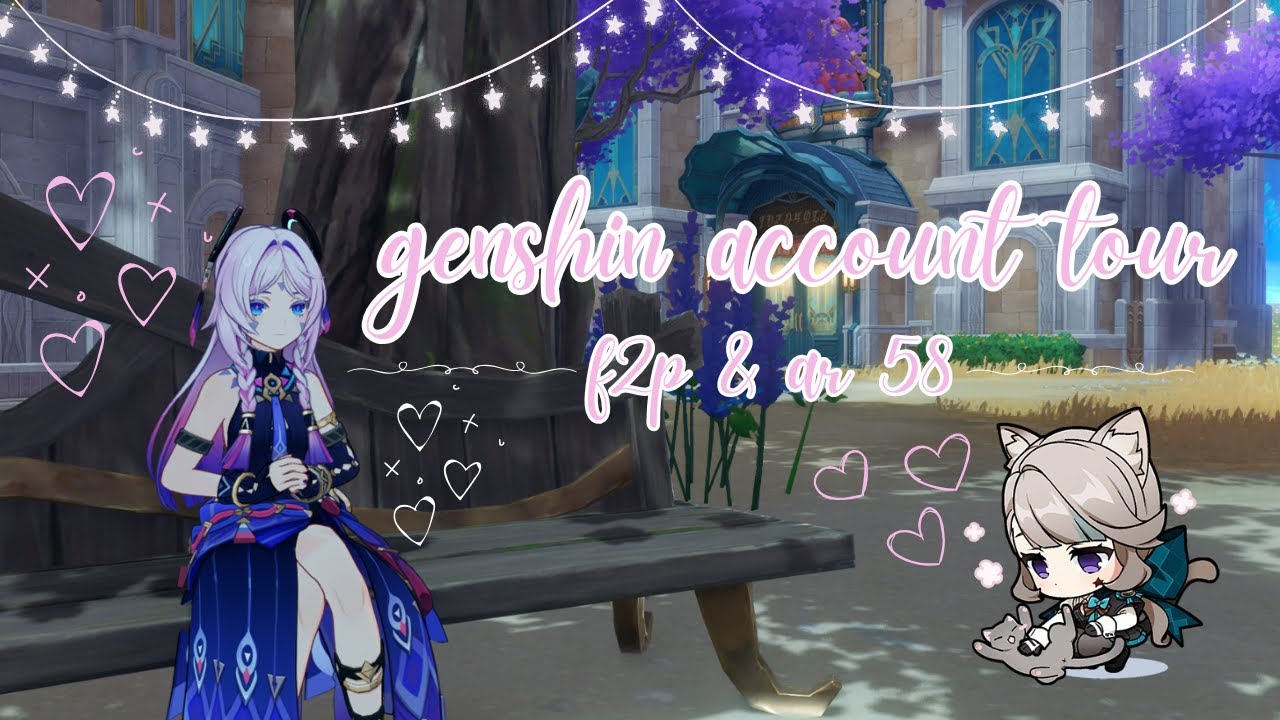 genshin account tour 🩷 f2p & ar58