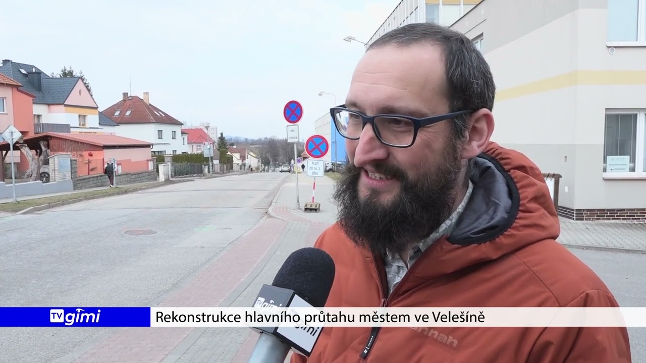Velešín - rekonstrukce hlavního průtahu městem