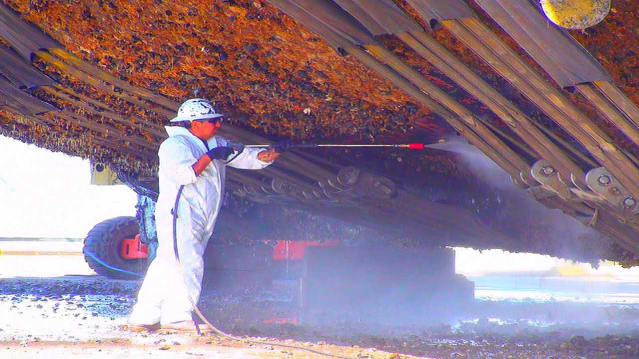 INGENIOUS Barnacles Removing From Ships And Boat SATISFYING Barnacles Removing Process #4