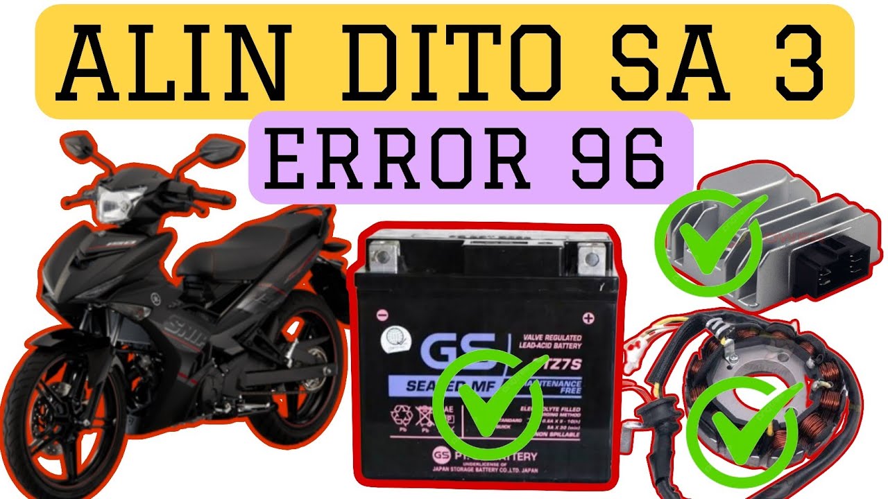 Hindi lahat ng Error 96 sa Sniper 150 ay Battery panoorin mo ang troubleshooting @PapaLans